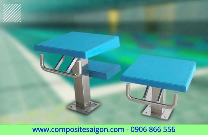 sản phẩm composite, bục nhảy composite, bục xuất phát composite, sản xuất bục xuất phát composite, gia công sản phẩm composite, bục nhảy composite, bục nhảy bể bơi composite, bục nhảy hồ bơi composite