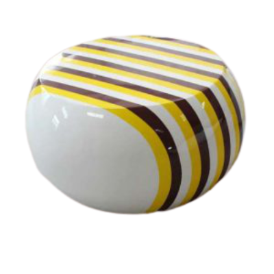 Ghế hình viên hẹo ngọt ngào với chất liệu nhựa composite [KT D600*H450]