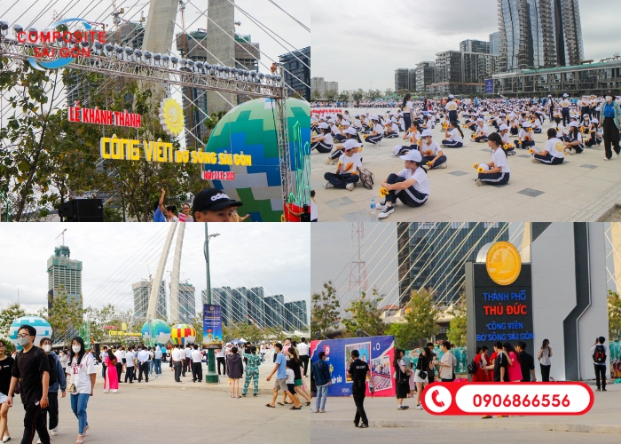 Lễ khánh thành công viên bờ sông Sài Gòn ngày 23/12 thu hút đông đảo người dân tham gia