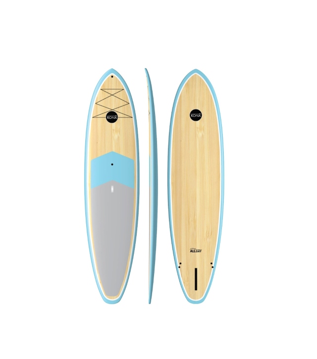 Ván lướt sóng composite cao cấp, màu sắc giả gỗ sang trọng dài 2.65 mét