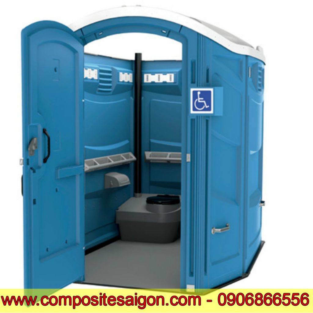 nhà vệ sinh, nhà vệ sinh di động, nhà vệ sinh di động dành cho người khuyết tập, nhà vệ sinh composite, chất liệu composite.