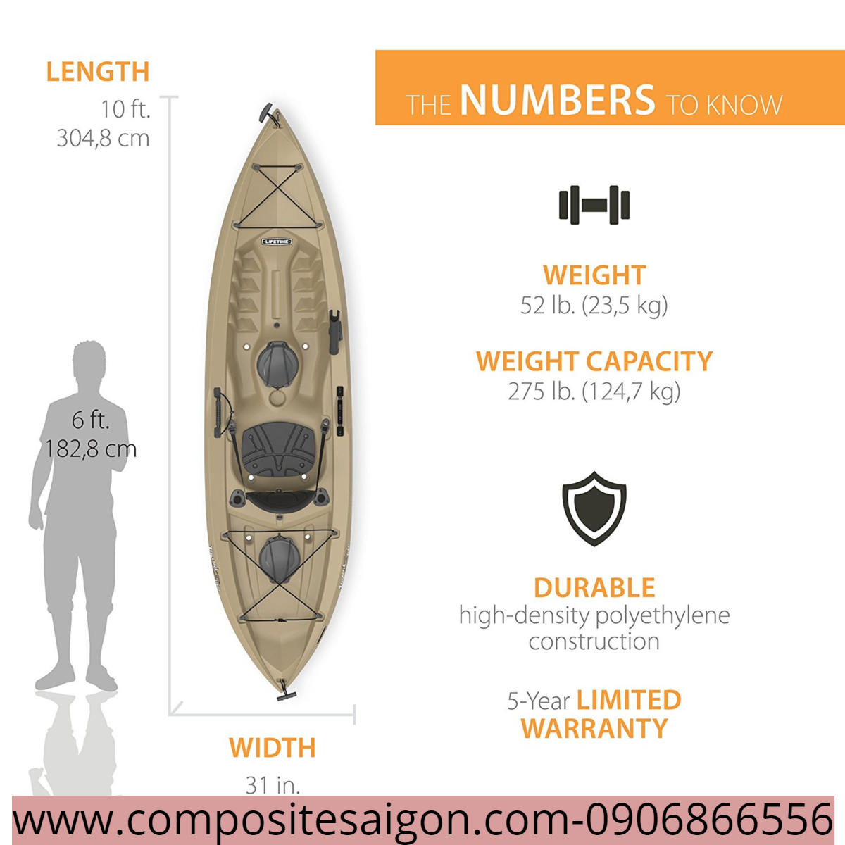 thuyền kayak, mua thuyền kayak, thuyền kayak đi câu, thuyền kayak đơn, thuyền kayak chất liệu composite, thuyền kayak đẹp