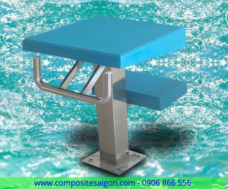 sản phẩm composite, bục nhảy composite, bục xuất phát composite, sản xuất bục xuất phát composite, gia công sản phẩm composite, bục nhảy composite, bục nhảy bể bơi composite, bục nhảy hồ bơi composite