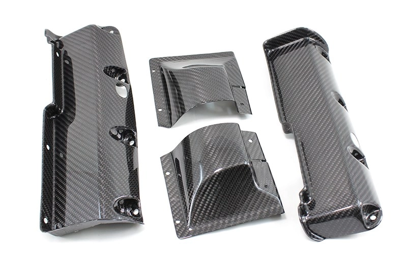 carbon fiber alfa romeo 4c safety belt system covering