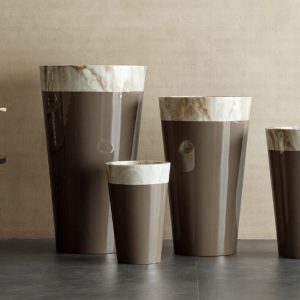 Chậu Composite Giả Đá Cẩm Thạch Molli - Composite Sài Gòn