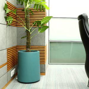 Chậu Composite Tròn 25 Inch Ngoài Trời - Composite Sài Gòn