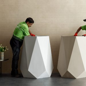 Chậu Composite Hình Khối Lớn Mailos - Composite Sài Gòn