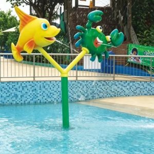 Thiết bị phun nước hình cá cua FRP cho khu vui chơi - hình 1