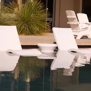Bộ Ghế Tắm Nắng Hồ Bơi Điều Chỉnh Được + Bàn Phụ Cao Cấp – Nội Thất Resort Chính Hãng – Hình ảnh chi tiết 2