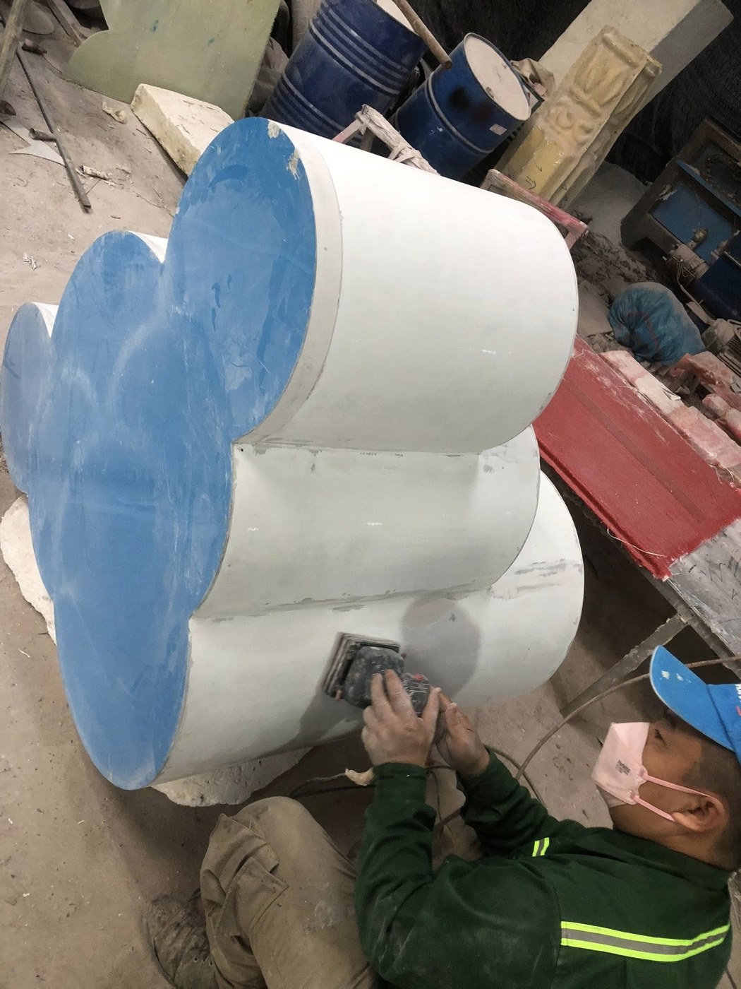 Chậu Cây Dạng Xoắn Composite C017 – Chậu Cây Đẹp Siêu Bền Composite Sài Gòn
