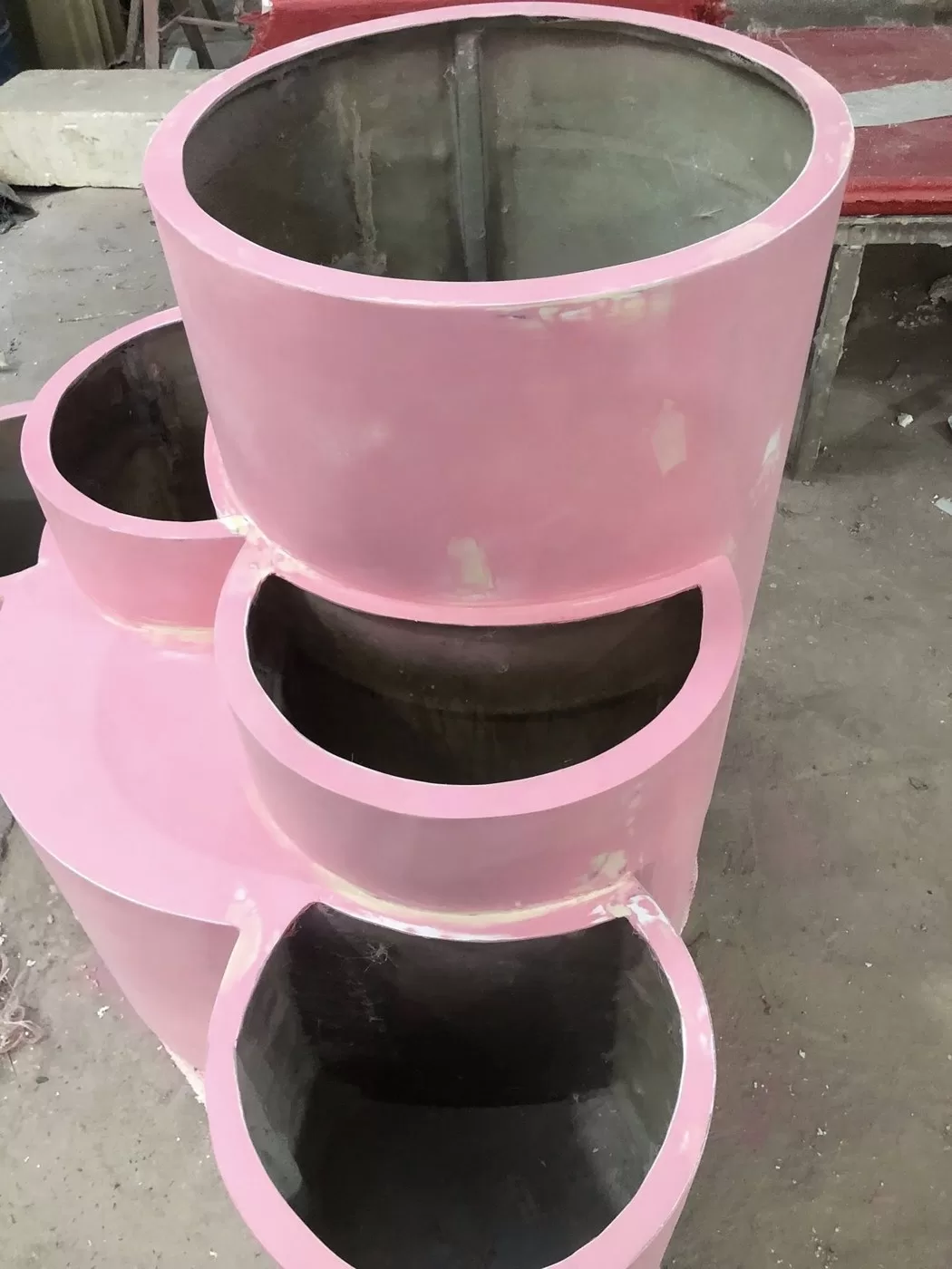 Chậu Cây Dạng Xoắn Composite C017 – Chậu Cây Đẹp Siêu Bền Composite Sài Gòn