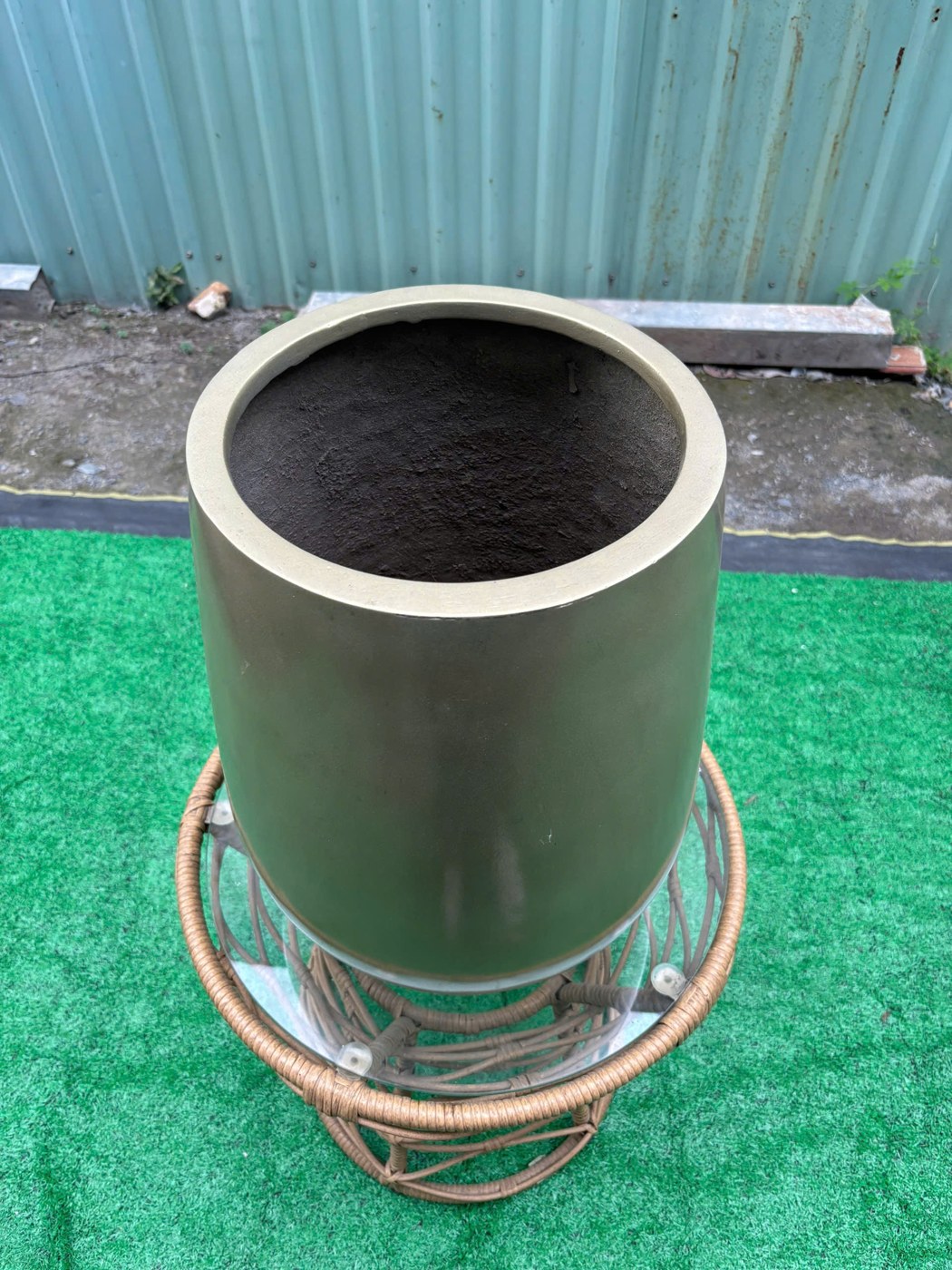 dự án cảnh quan sử dụng chậu composite lớn ngoài trời