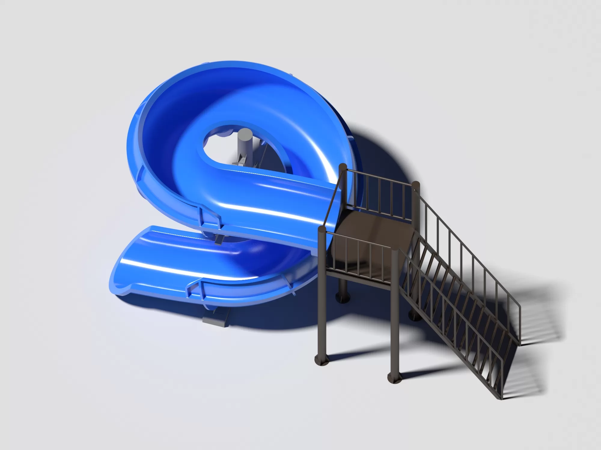 Cầu trượt hồ bơi composite