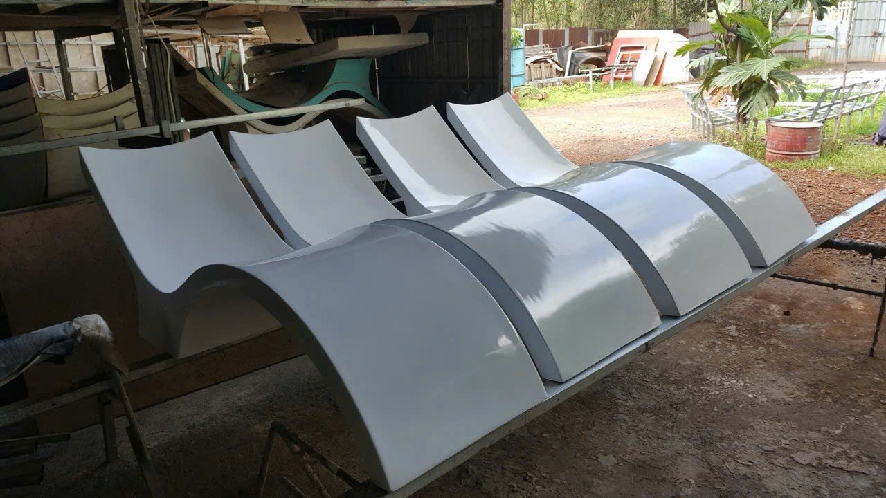 Ghế Tắm Nắng Trong Hồ Baja Shelf Cao Cấp – Giải pháp composite GRP đỉnh cao
